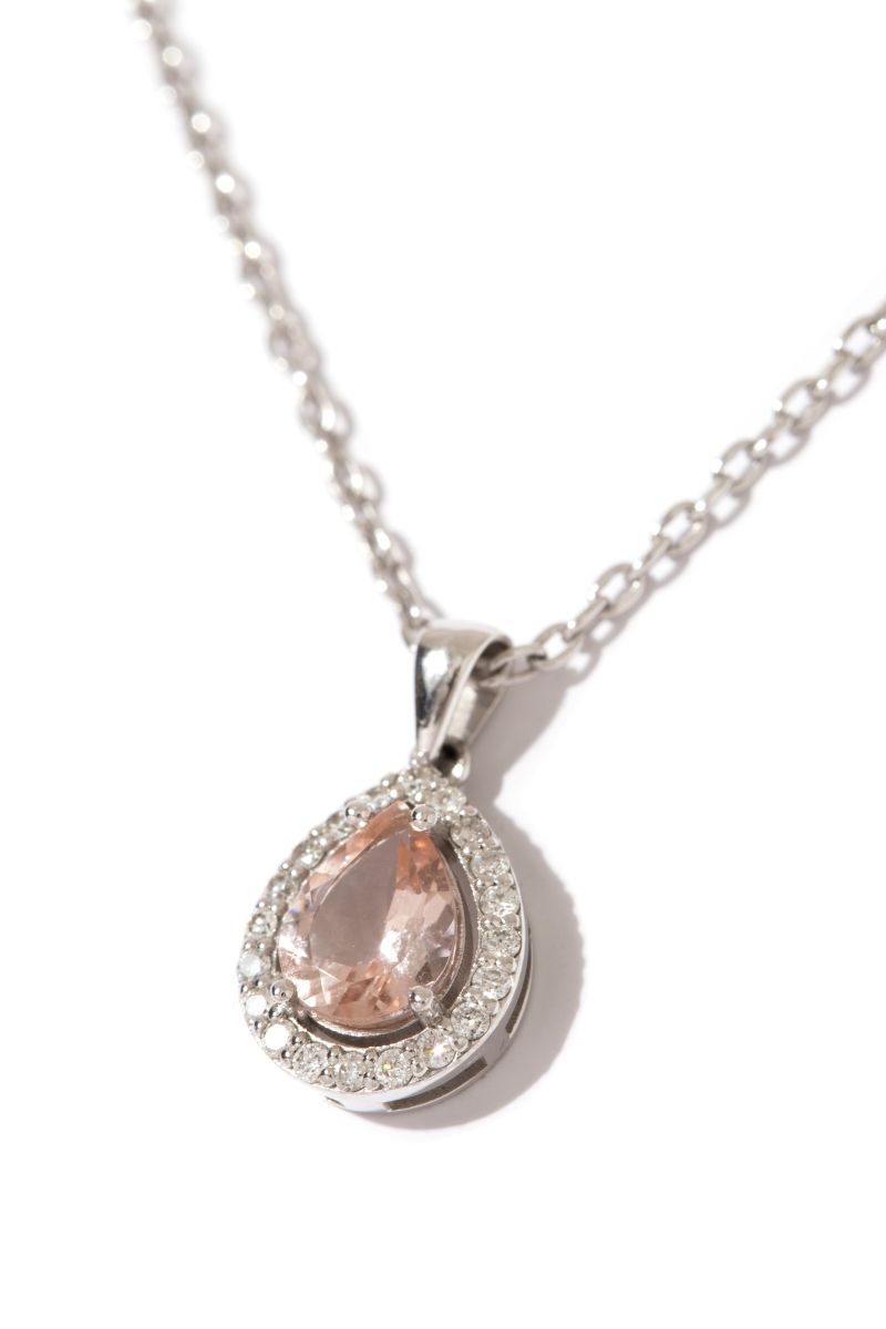 Morganit ve Pırlanta Kolye - Bride Collection