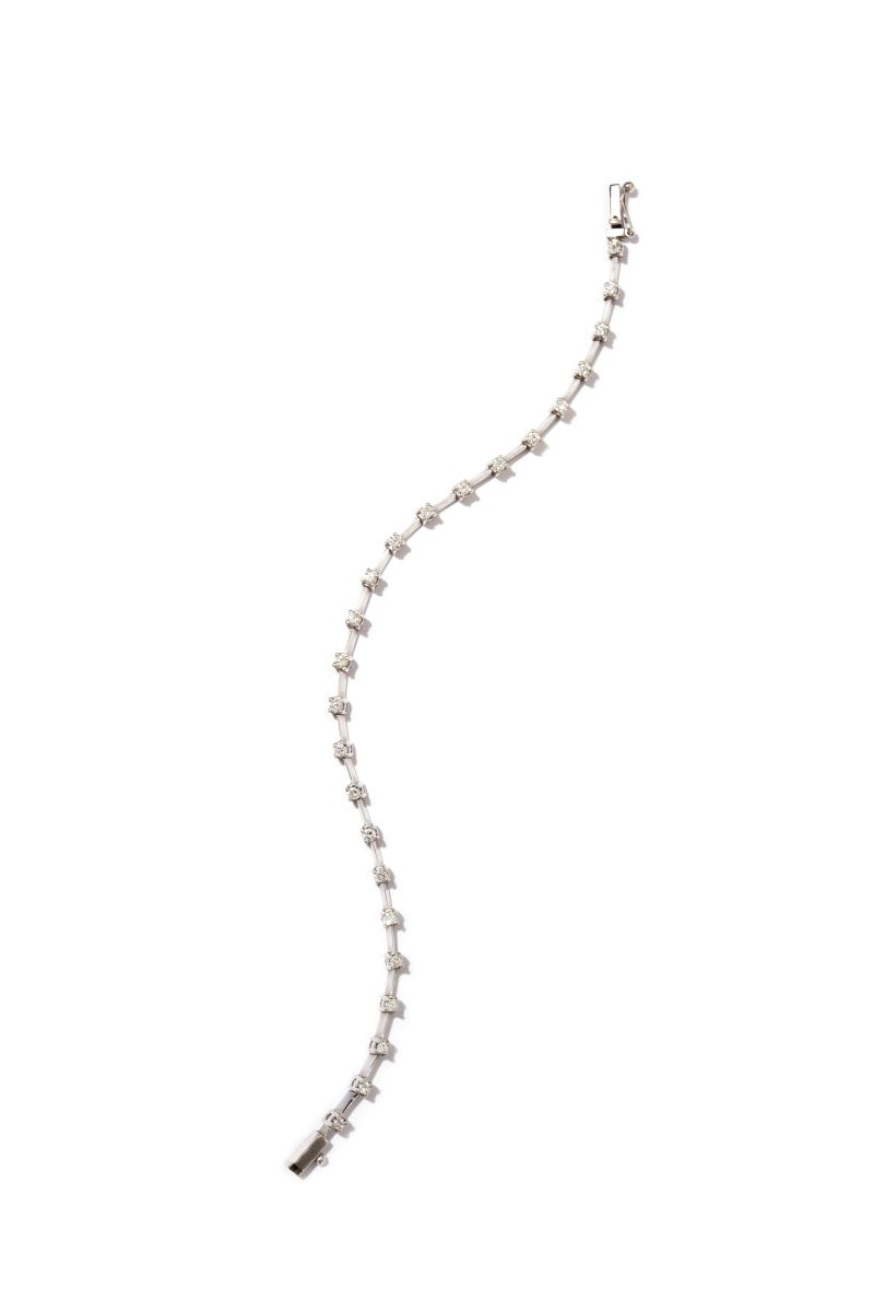 İnce Su Yolu Pırlanta Bileklik - Bride Collection